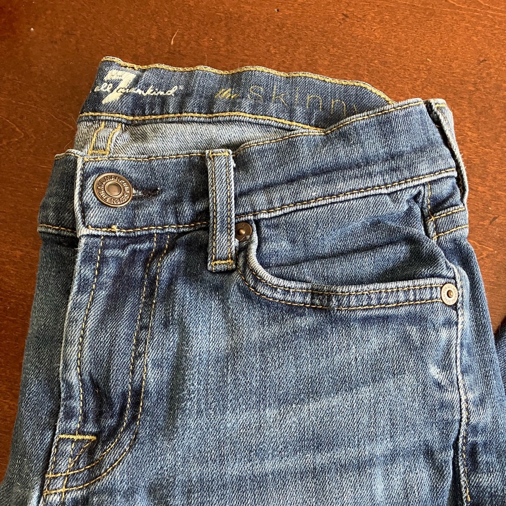 7 For All Mankind Skinny Jeans Sz 25 - Picture 5 of 7